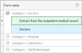Form 027 / y. Extract from the medical record of an outpatient