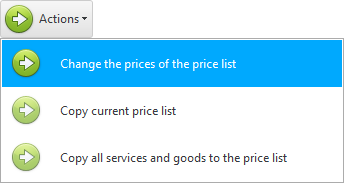 Změna ceníkových cen