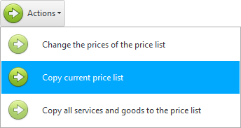 Copy price list