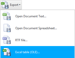 Exportar informe a Excel