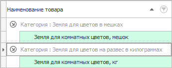 Категории товара для продажи в разных единицах измерения