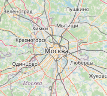 Карта Москвы