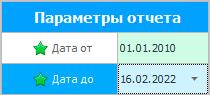 Параметры отчета